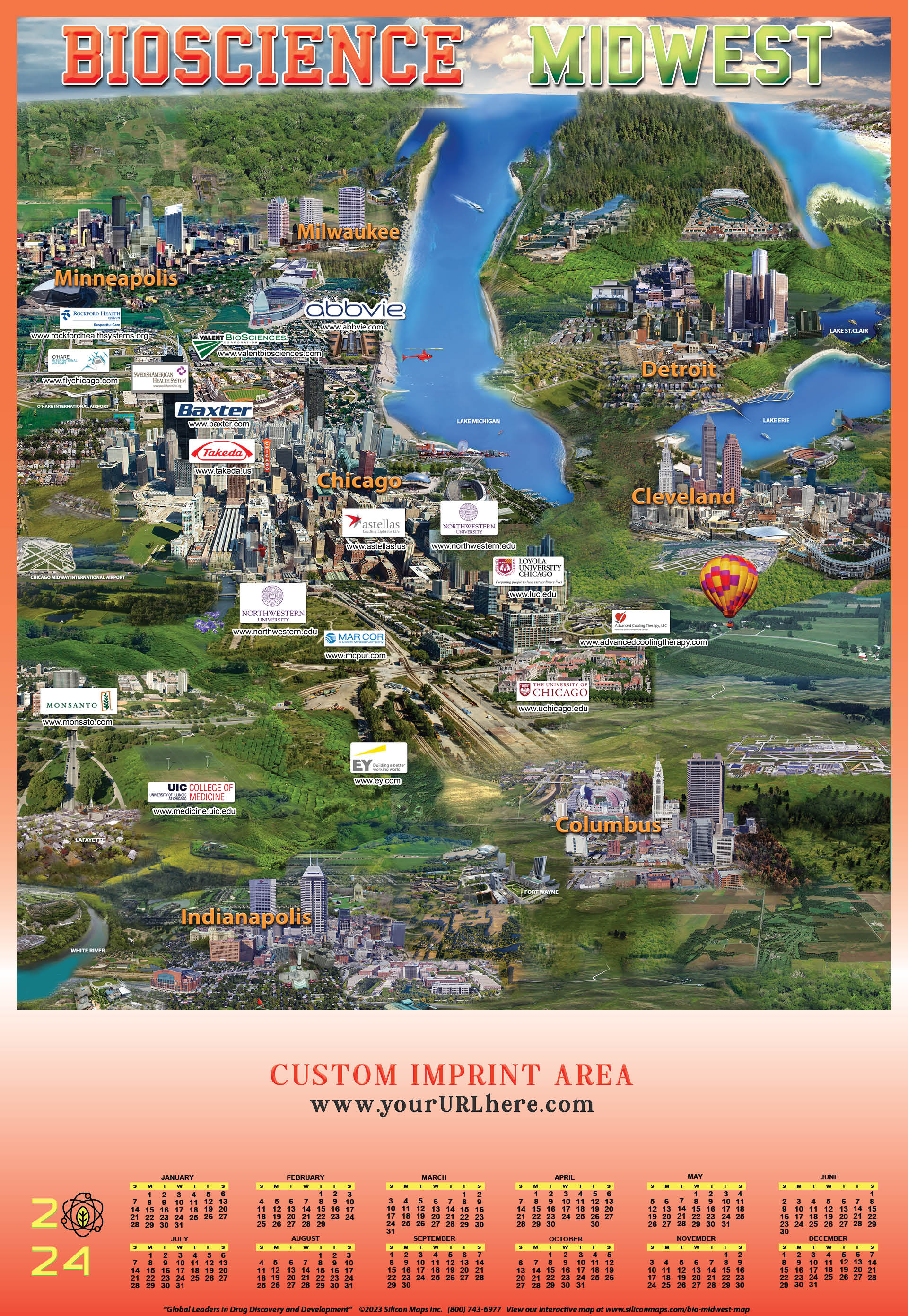 Bioscience Midwest Map homepage