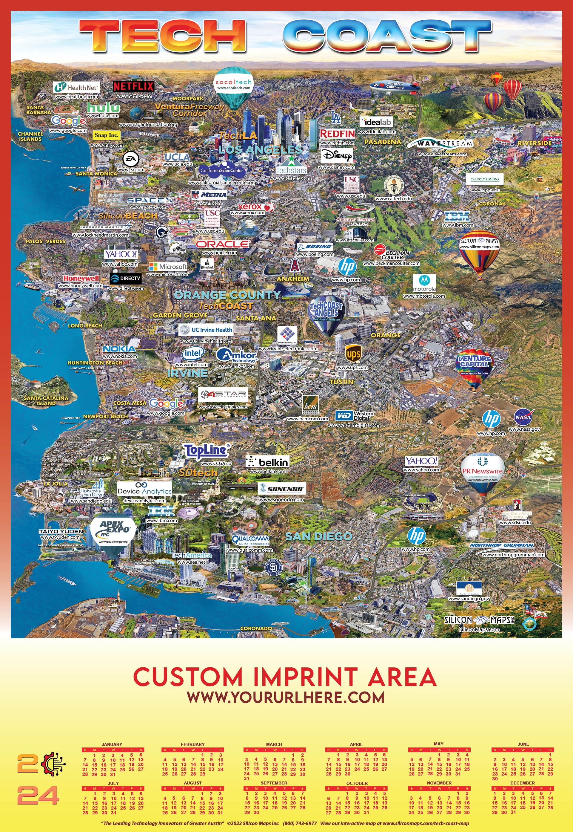 Tech Coast Map homepage