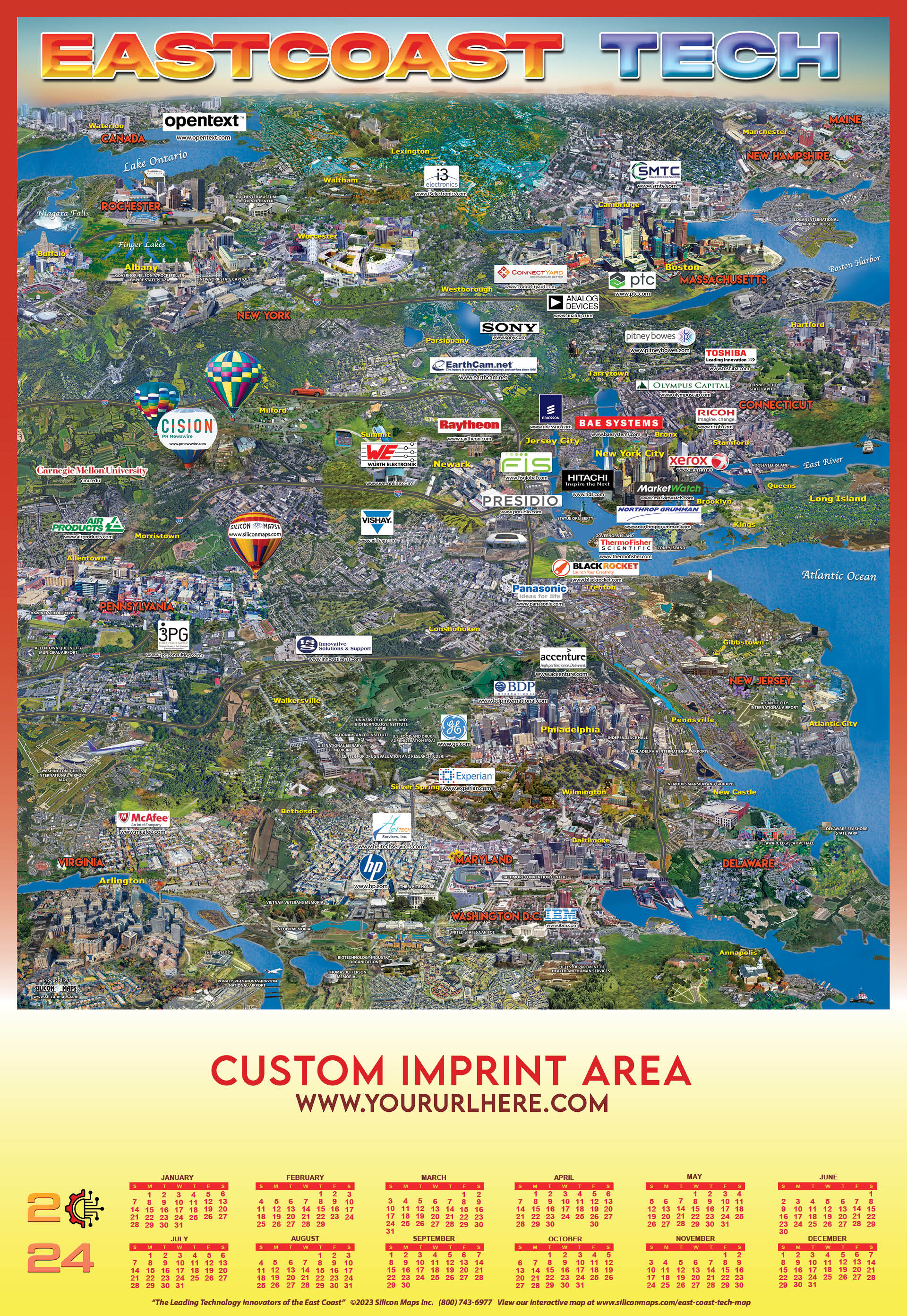 East Coast Tech Interactive Map