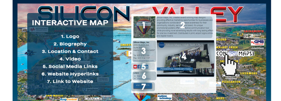 Silicon Maps Promotional Industry Maps For High Tech And Biotech Regions