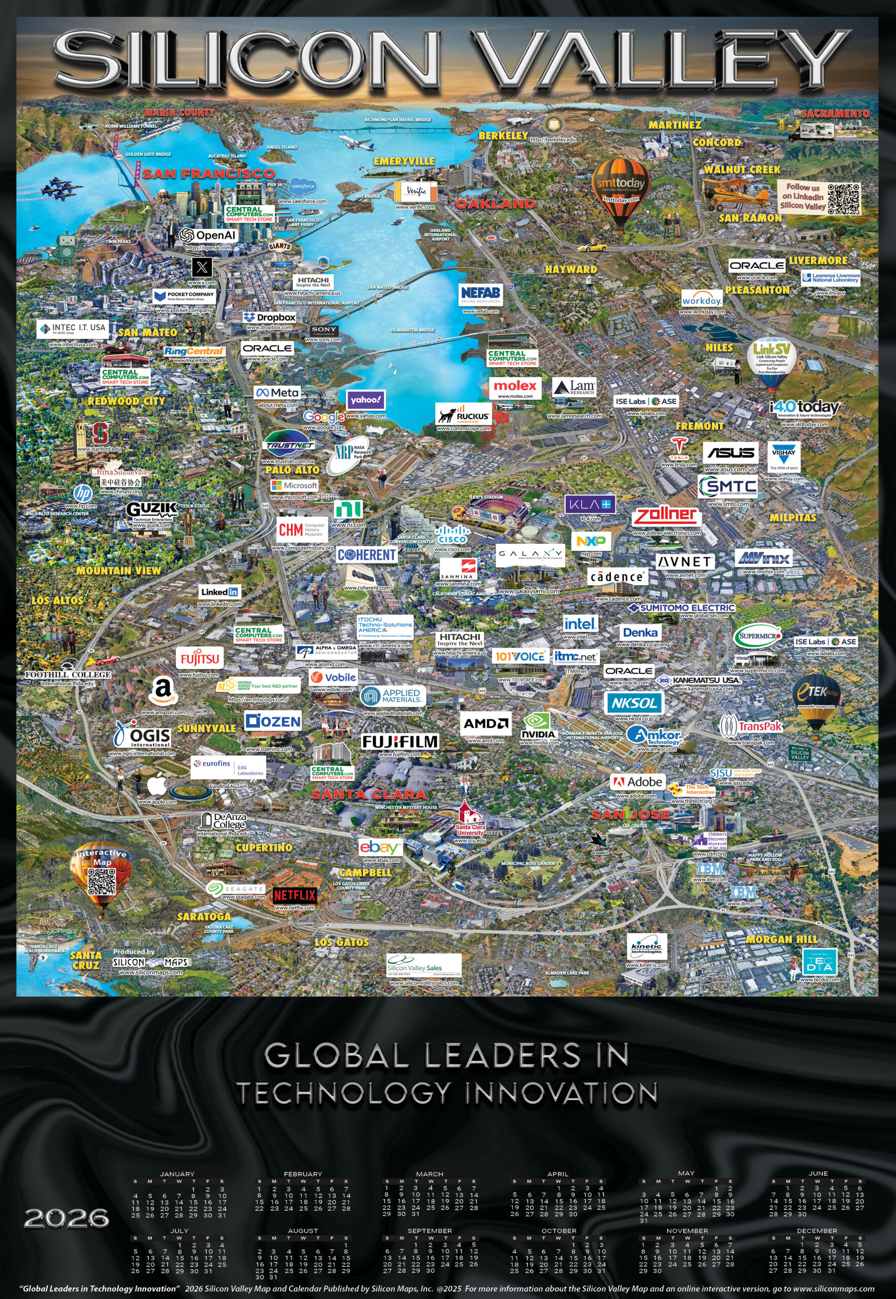 Silicon Valley – Interactive Map | Silicon Maps